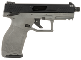 Taurus 1-TX22141G10 TX22  Full Size Frame 22 LR 10+1 4.10" Matte Black Threaded Barrel, Matte Black Serrated Slide, Gray Polymer Frame w/Picatinny Rail, Textured Grip