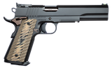 Dan Wesson 01853 Kodiak  10mm Auto 8+1 6.03" Bull Barrel, Tri-Tone Black Stainless Steel Serrated Slide & Frame w/Picatinny Accessory Rail & Beavertail, Brown G10 Grip, Includes 2 Magazines