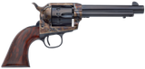 Taylors & Company 550805 1873 Cattleman 22 LR Caliber with 4.75" Blued Finish Barrel, 12rd Capacity Blued Finish Cylinder, Color Case Hardened Finish Steel Frame & Walnut Grip