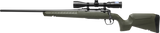 Savage Arms 32237 Axis 2 XP Combo Compact 243 Win 4+1 20" Matte Black Sporter Barrel & Drilled & Tapped Carbon Steel Receiver, Fixed Matte OD Green Synthetic Stock, Left Hand