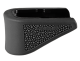 Hogue 18220  Extension Base Pad Fits Glock 42 Compatible w/ 6rd Magazine Black Overmolded Rubber