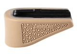 Hogue 18233  Extension Base Pad Fits Glock 43 Compatible w/ 6rd Magazine FDE Overmolded Rubber