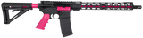 Diamondback DB175AK591 DB15  5.56x45mm NATO 16" 30+1, Black with Prison Pink Accents, Carbon Lower, 15" M-Lok Handguard, Magpul Carbine Stock, A2 Grip