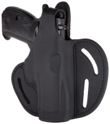 1791 Gunleather BHX3SBLR BHX  OWB Size 03 Stealth Black Leather Belt Slide Compatible w/Glock/S&W M&P Shield Right Hand