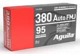 Aguila 1E802380   380ACP 95gr Full Metal Jacket 50 Per Box/10 Case