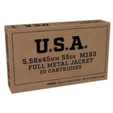 5.56 M193 55Gr FMJ LC 20rd/bx 1000/cs