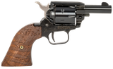 Heritage Mfg BK22B2WBRN35 Barkeep  22 LR 6 Shot, 2.68" Black Oxide Steel Barrel, Black Oxide Zinc Alloy Frame, Black Oxide Cylinder, Wood w/1776 Flag Engraved Grip, Manual Safety, Exposed Hammer