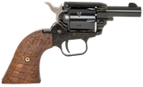 Heritage Mfg BK22B2WBRN35 Barkeep  22 LR 6 Shot, 2.68" Black Oxide Steel Barrel, Black Oxide Zinc Alloy Frame, Black Oxide Cylinder, Wood w/1776 Flag Engraved Grip, Manual Safety, Exposed Hammer