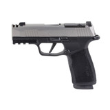 SIG P365 XMACRO 9MM 3.1" 17RD SLV/BK