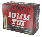 Fort Scott Munitions 10MM124SCV Tumble Upon Impact (TUI)  10mmAuto 125gr Solid Copper Spun 20 Per Box/25 Case