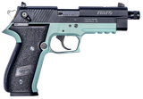 GSG GERG2213TFFMA FireFly  22 LR 13+1 4.90" Black Threaded Barrel, Aluminum Serrated Slide, Mint Aluminum Frame w/Picatinny Rail, Textured Grip
