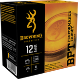 Browning Ammo B193611228 BPT Performance Target Light 12Gauge 2.75" 1 1/8oz 8Shot 25 Per Box/10 Case