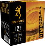 Browning Ammo B193611228 BPT Performance Target Light 12Gauge 2.75" 1 1/8oz 8Shot 25 Per Box/10 Case