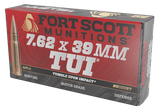 Fort Scott Munitions 762X39117SCV Tumble Upon Impact (TUI) Rifle 7.62x39mm 117gr Solid Copper Spun 20 Per Box/10 Case