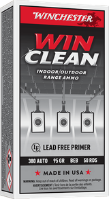 Winchester Ammo WC3801 Super X  380ACP 95gr Winclean Brass Enclosed Base 50 Per Box/10 Case