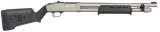 Mossberg 50794 590A1 Pro 12 Gauge 6+1 18.50" Silver Marinecote Silver Barrel & Receiver, Black Synthetic Stock
