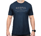 Magpul MAG1112-410-3XL Go Bang Parts  Navy Heather Cotton/Polyester Short Sleeve 3XL
