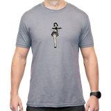 Magpul MAG1117-041-XL Hula Girl CVC  Stone Gray Heather Cotton/Polyester Short Sleeve XL