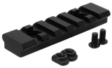 TacFire MAR105M M-LOK Accessory Picatinny Section Rail 3 Inch 7 Slots  Black Anodized