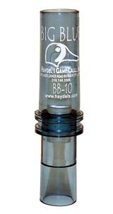 Haydel's Game Calls BB10 "Big Blue"  Open Call Double Reed Bluewing Teal Sounds Attracts Ducks Clear Acrylic