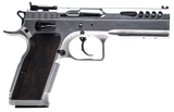 Tanfoglio IFG TFSTOCKM9 Defiant Stock Master 9mm Luger 17+1 4.75" Hard Chrome Steel/ Wood Grip