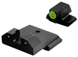 XS Sights SWR033S6G R3D Night Sights- Smith & Wesson  Black | Green Tritium Green  Outline Front Sight Green Tritium  Rear Sight