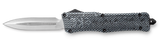 CobraTec Knives LCFCTK1LDAGNS CTK-1  Large 3.75" OTF Dagger Plain D2 Steel Blade/Carbon Fiber Aluminum Handle Features Glass Breaker Includes Pocket Clip