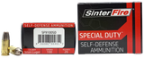 SinterFire Inc SF9100SD Special Duty (SD)  9mmLuger 100gr Lead Free Frangible Hollow Point 20 Per Box/10 Case