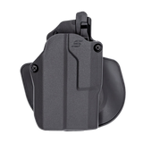 Safariland SOLIS12835A7C3412 Solis ALS  OWB Black Fits Glock 19 Compatible w/ TLR 7 Light Left Hand