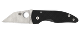 Spyderco C264CFP MicroJimbo  2.45" Folding Wharncliffe Plain Satin CPM S90V Blade, Black Textured Carbon Fiber Handle