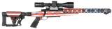 Howa HFLG65C16 M1500 APC Chassis Gen2 6.5 Creedmoor 10+1 16.25" Barrel, American Flag Cerakote Receiver, American Flag 6 Position Luth-AR MBA-4 with Aluminum Chassis Stock, Black Polymer Grip
