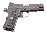 Wilson Combat XPCOMCP45 eXperior Commander Compact Frame 45 ACP 7+1 4.25" Stainless Match Grade Barrel, Black Armor-Tuff Carbon Steel Serrated Slide Black & Frame w/Beavertail, Black G10 TRAK Grip