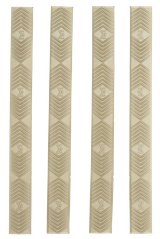 Ergo 4332DE WedgeLok Slot Cover  Dark Earth Rubber, 4 Slot Low Profile w/Aggressive Texture 4 Per Pack