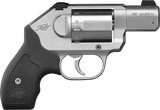 Kimber Mfg, Inc 3400010CA K6S *CA Compliant DAO 357 Mag 6 Shot 2" Brushed Stainless Steel Barrel & Cylinder, Brushed Stainless Steel Frame, Black Hogue Rubber Grip, Concealed Hammer