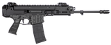 CZ-USA 91452 Bren 2 MS  5.56x45mm NATO Caliber with 14.17" Barrel, 30+1 Capacity, Overall Black Finish, Carbon Fiber Receiver, Ambi Mag Release, Stippled Black Polymer Grip Right Hand
