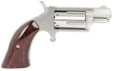 North American Arms 22MSGBG Mini-Revolver  22 WMR 5 rd 1.13" Barrel, Stainless Steel Barrel/Cylinder/Frame, Exclusive Wood Boot Grip