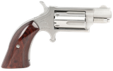 North American Arms 22MSGBG Mini-Revolver  22 WMR 5 rd 1.13" Barrel, Stainless Steel Barrel/Cylinder/Frame, Exclusive Wood Boot Grip