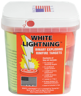 Tannerite WLK White Lightning  Impact Enhancement Explosion White Vapor Rimfire Rifles Firearm Includes Catalyst/Cardboard Target Holders/Hi-Viz Target Dots 90 Targets
