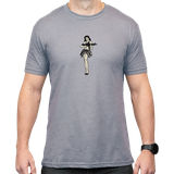 Magpul MAG1117-041-M Hula Girl CVC  Stone Gray Heather Cotton/Polyester Short Sleeve Medium