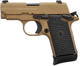 Sig Sauer 238380ESCPN P238 Micro-Compact Emperor Scorpion 380 ACP 2.70" 6+1 & 7+1 Flat Dark Earth Hardcoat Anodized Flat Dark Earth Nitron Stainless Steel Black Hogue G10 Piranha Grip