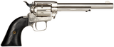 Heritage Mfg RR22NI6BW Rough Rider  22 LR 6rd 6.50" Nickel Steel Barrel, Nickel Aluminum Frame, Matte Nickel Cylinder, Black Laminate Grip, Hammer/Thumb Safety, Exposed Hammer