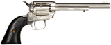 Heritage Mfg RR22NI6BW Rough Rider  22 LR 6rd 6.50" Nickel Steel Barrel, Nickel Aluminum Frame, Matte Nickel Cylinder, Black Laminate Grip, Hammer/Thumb Safety, Exposed Hammer