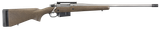 Ruger 47197 Hawkeye Long-Range Hunter Full Size 6.5 PRC 3+1 22"  Matte Stainless Steel Threaded Barrel, Picatinny Rail Stainless Steel Receiver, Black Speckled Brown Adj LOP Laminate Stock