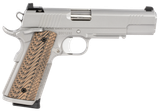 Dan Wesson 01807 Specialist  9mm Luger 10+1 5" Stainless Steel Barrel, Bead Blasted Serrated Stainless Steel Slide & Frame w/Beavertail & Picatinny Rail, Black/Brown G10 Grip, Ambidextrous