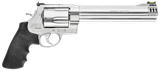 Smith & Wesson 163460 Model 460 XVR Extra Large 460 S&W Mag 5 Shot 8.38" Satin Compensated Barrel, Satin Cylinder, Satin Stainless Steel Frame, Black Finger Grooved Grip, Exposed Hammer