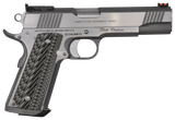 Colt Mfg O1073CS Custom Competition 38 Super 9+1 5" Stainless National Match Barrel, Brushed Stainless Steel Serrated Slide & Frame w/Beavertail, Black G10 Grip, Ambidextrous