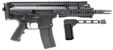 FN 38101882 SCAR 15P 5.56x45mm 30+1 7.50" Black Steel Barrel, Black Anodized Picatinny Rail Aluminum Receiver, SB Tactical Brace, Ambidextrous