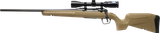 Savage Arms 32197 Axis 2 XP Combo 7mm-08 Rem 4+1 22" Black Sporter Barrel, Black Drilled & Tapped Steel Receiver, Fixed Flat Dark Earth Synthetic Stock, Left Hand, Boresighted 3-9x40