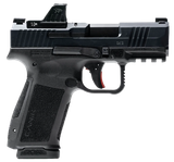 Canik HG7882VN Mete MC9L 17+1 9mm Luger Black Sub-Compact Frame 3.18" Steel Barrel Black, Nitride Serrated Steel Slide, Black Polymer Frame w/Picatinny Rail, MeCanik MO1 Red Dot