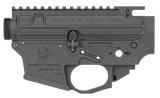 Spikes Tactical STSB920 Upper/Lower Set  AR-15 9mm Compatible w/Glock Mags, Black Hardcoat Anodized